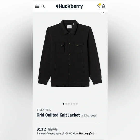 Billy Reid Blue Lightweight Quilted Jacket - Picture 5 of 5